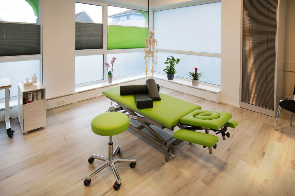 Therapieraum der Schmerztherapie in Senden Iller