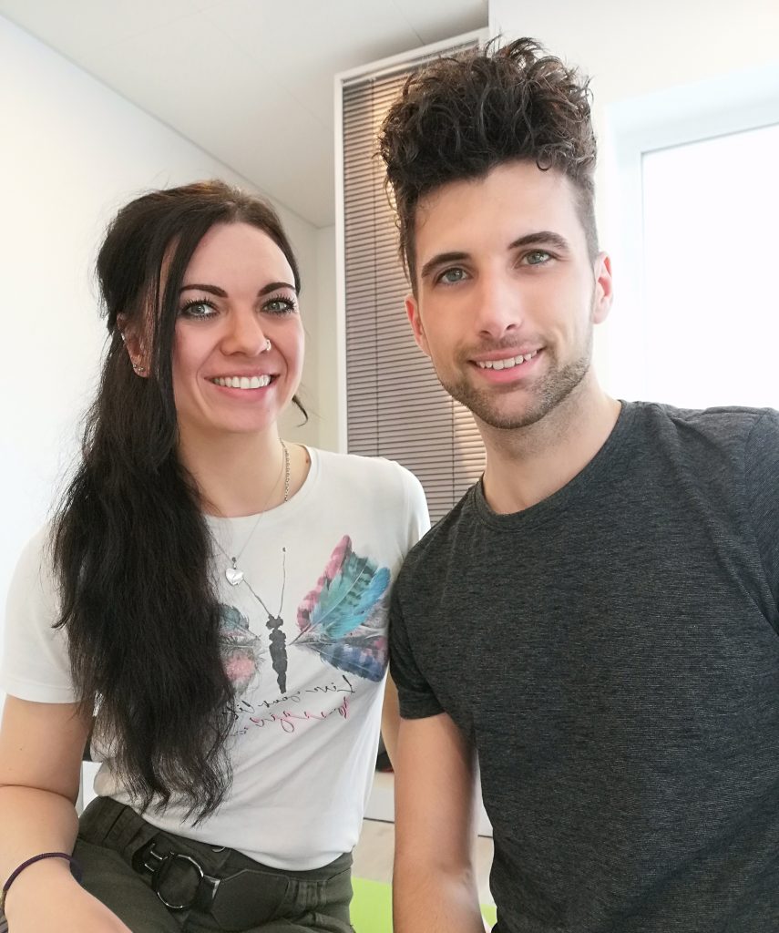 Teambild von Irina Lander und Dominic Jenetzky der Praxis für Ergotherapie Senden